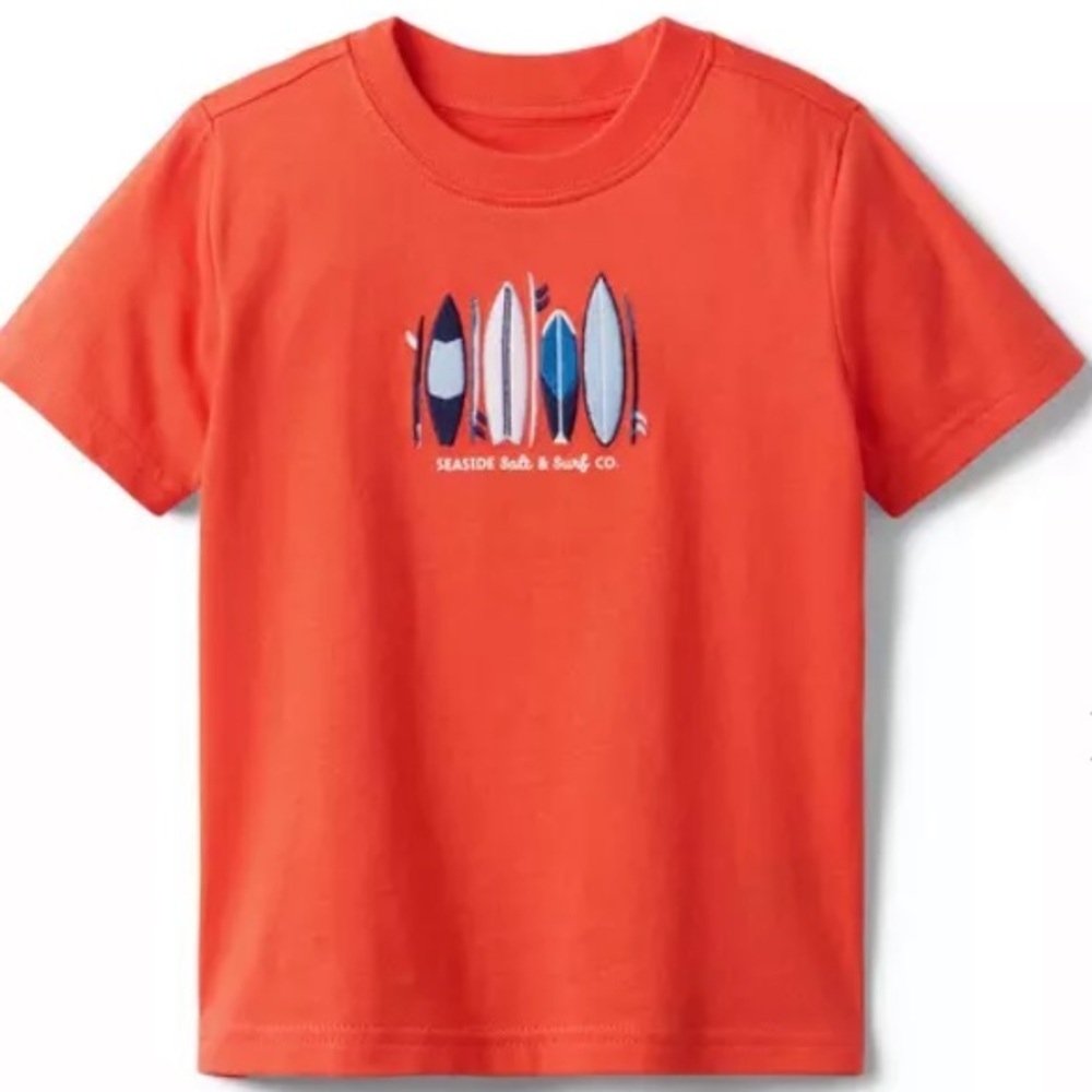 NWT- EMBROIDERED SURFBOARD TEE
